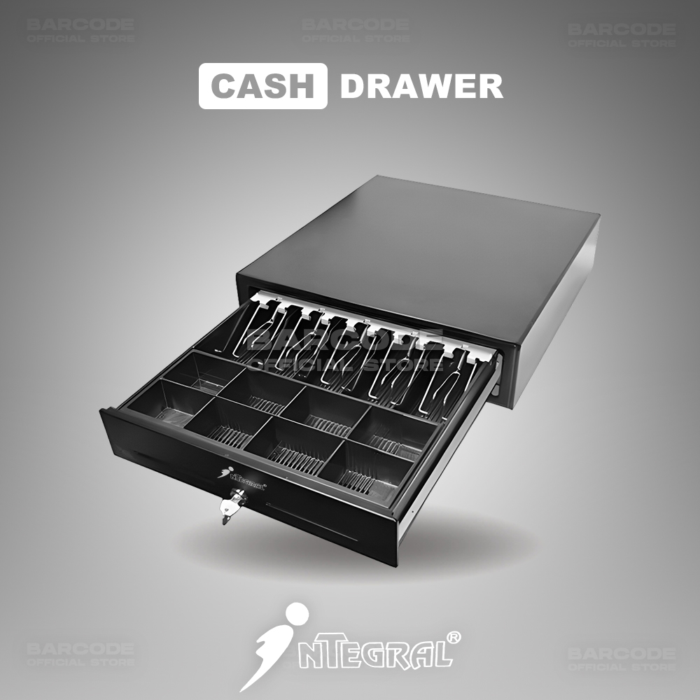 Integral CR1000 Cash Drawer Laci Uang Bahan Metal Port RJ-11 CR-1000