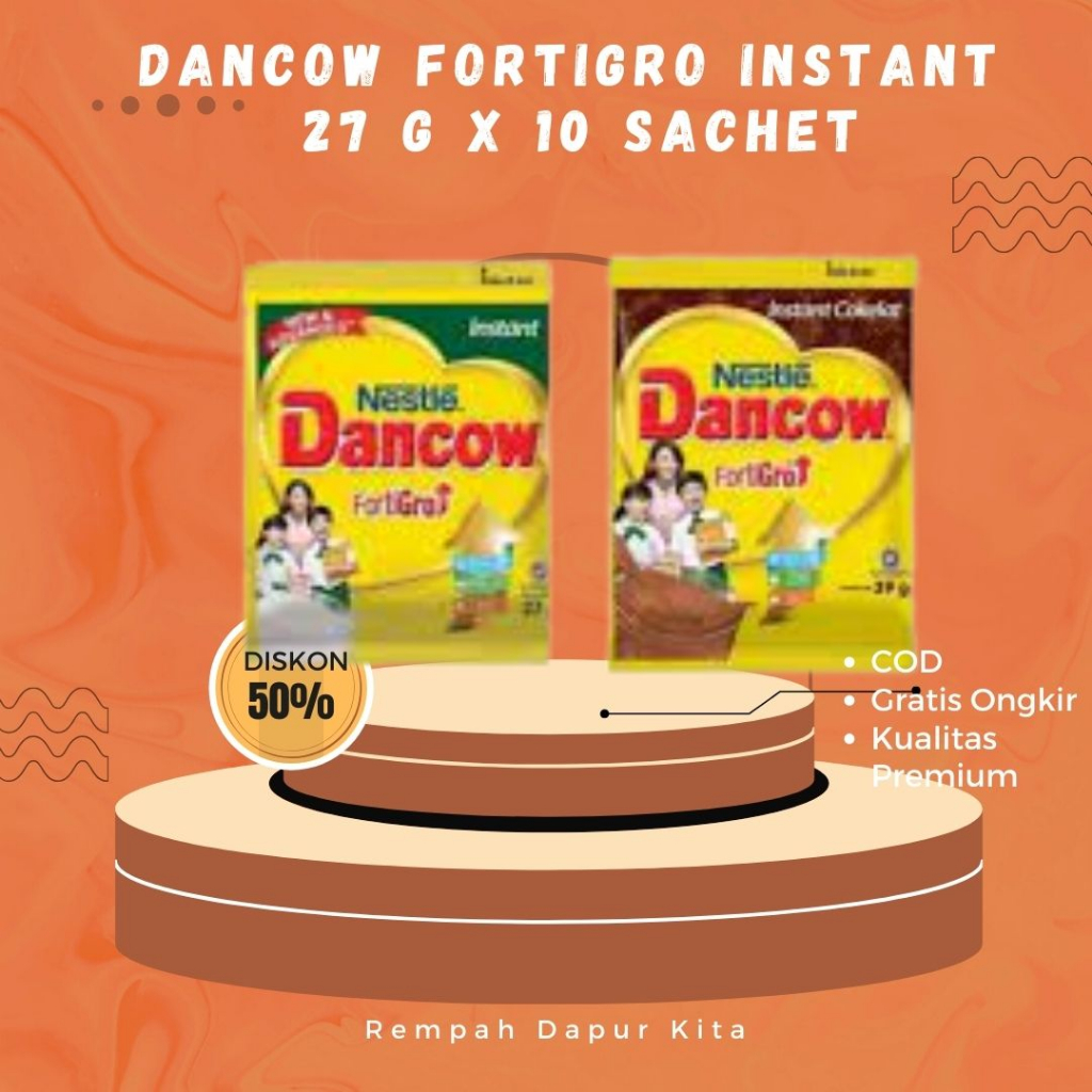 

SUSU DANCOW FORTIGROW 1O SACHET X 27 GRAM