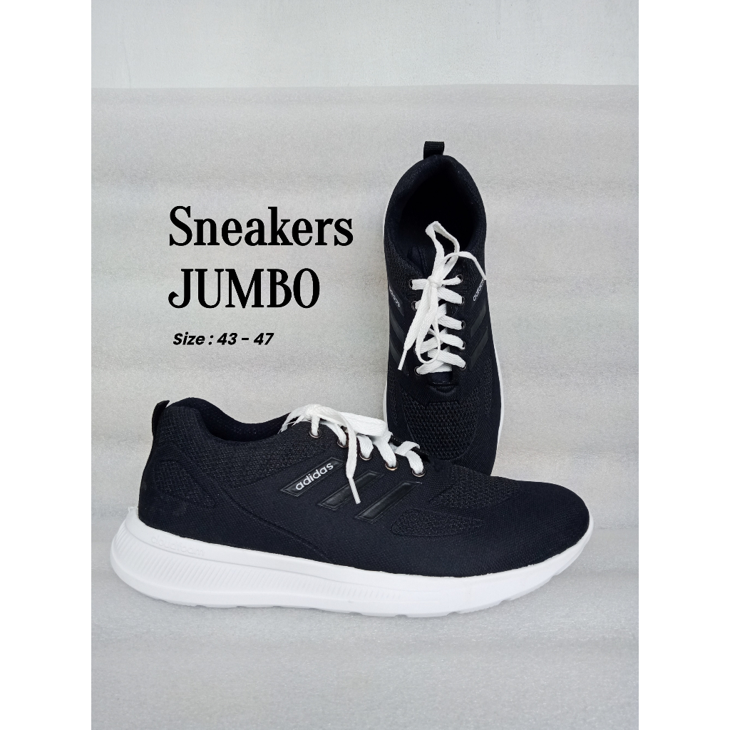 SEPATU BIG JUMBO SERIES  Size 43-46 HITAM MERAH  SUPER SALE WANITA SNEAKER / CASUAL OLAHRAGA