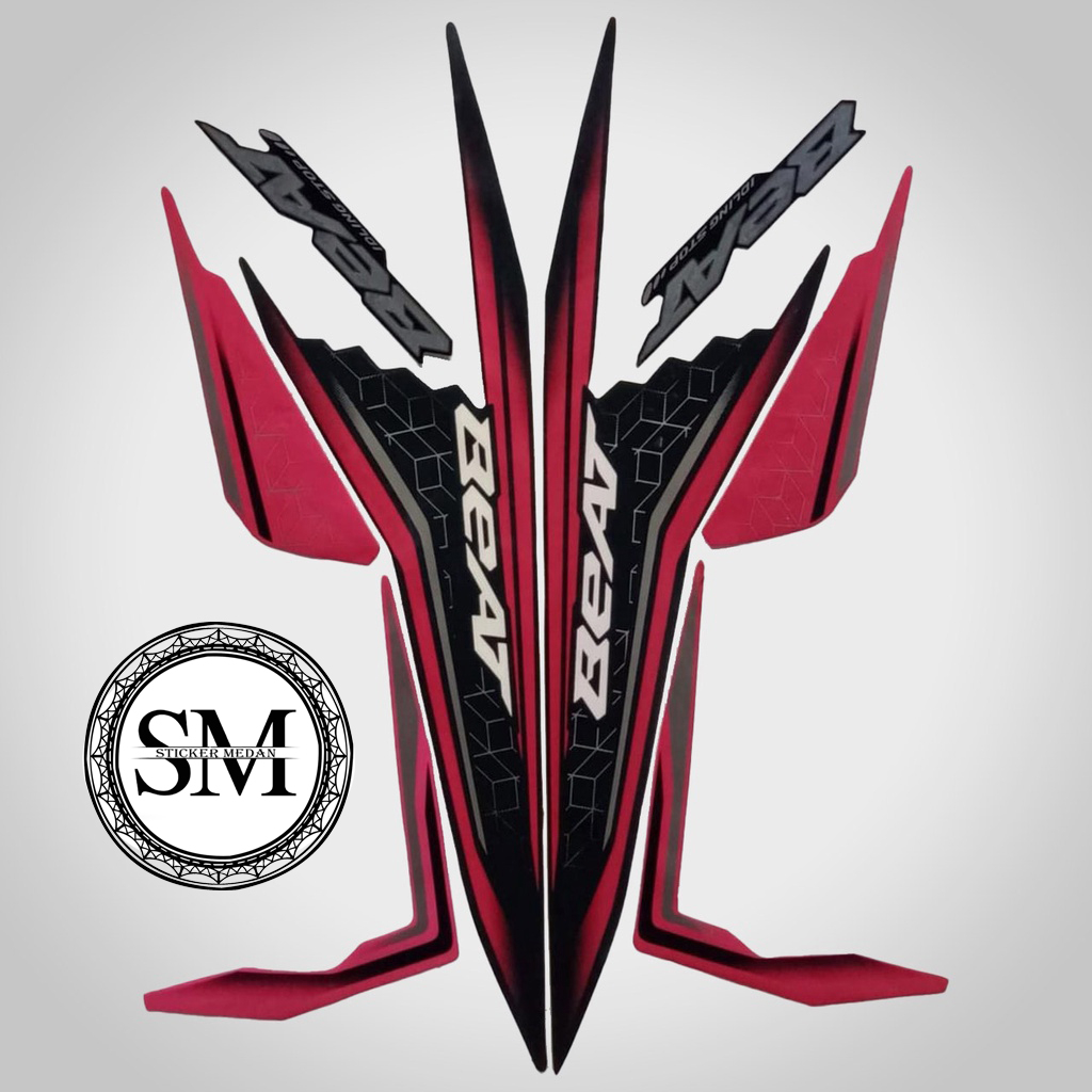 Stiker Striping Body Motor Honda Beat ISS 2020 Lis Les Motor Honda Beat ISS 2020
