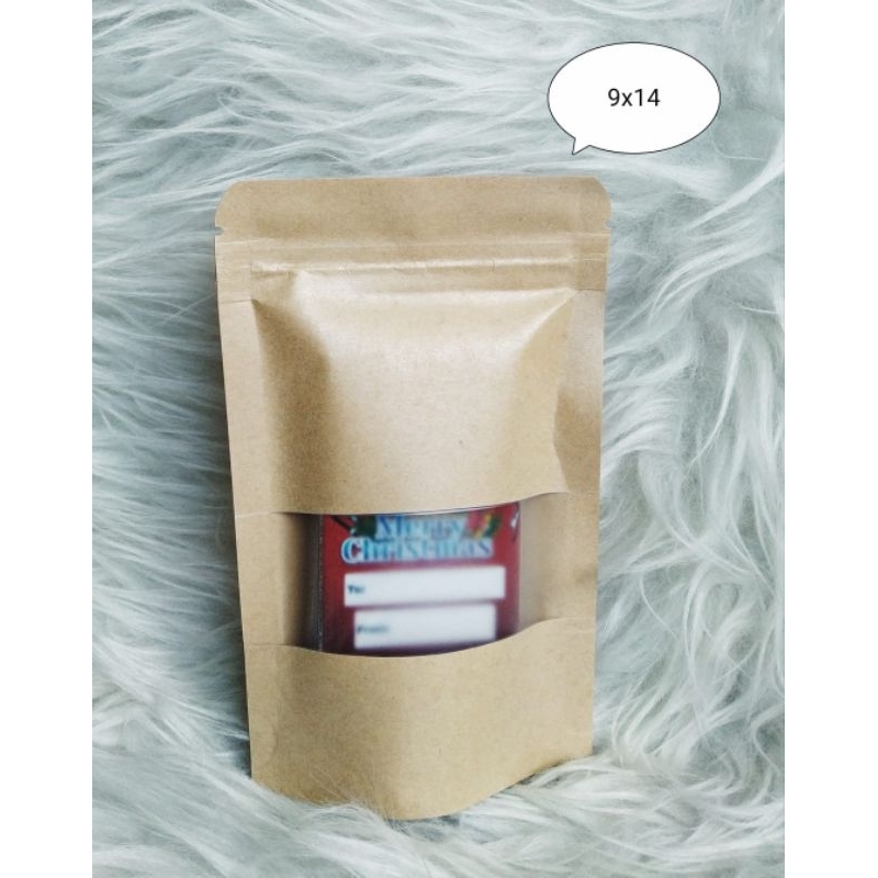 standing pouch kraft paper brown