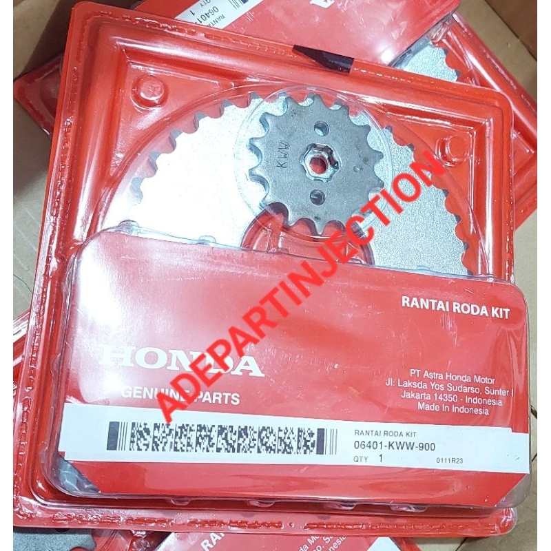 GEAR SET PAKET GEAR SET REVO ABSOLUDE BLADE NEW REVO FI SUPRA X 125 NEW ORI AHM 06401-KWW-900