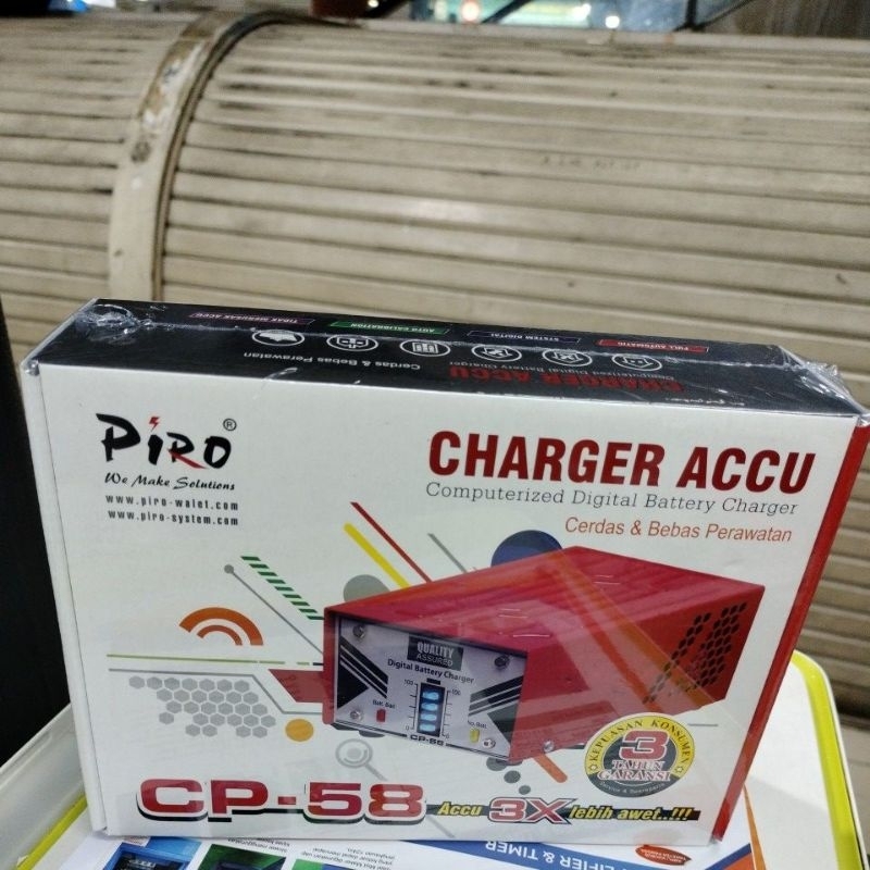 CHARGER AKI PIRO CP 58 cas aki cas accu