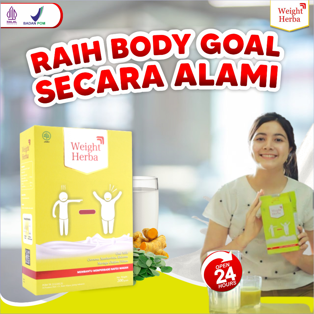 WEIGHT HERBA 100% ORIGINAL SUSU PENGGEMUK BADAN PENAMBAH BERAT BADAN IDEAL HERBA FAMILI KITA