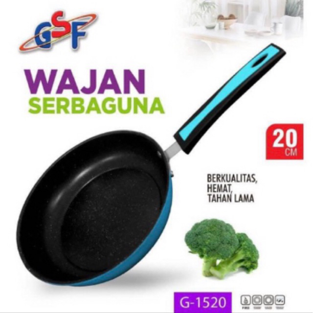 wajan teflon gsf anti lengket 26cm frypan teflon gsf 1526 ukuran 26 wajan teflon anti lengket