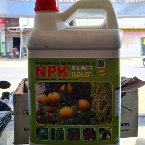 PUPUK CAIR NPK GOLD 5L ASLI 100%