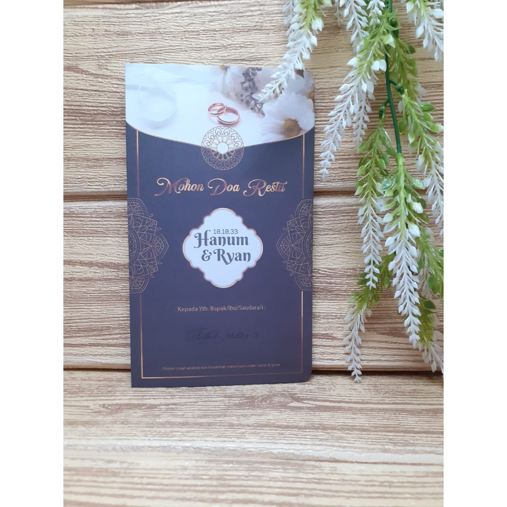 Blangko Undangan Fadhil Malika - 3 Murah