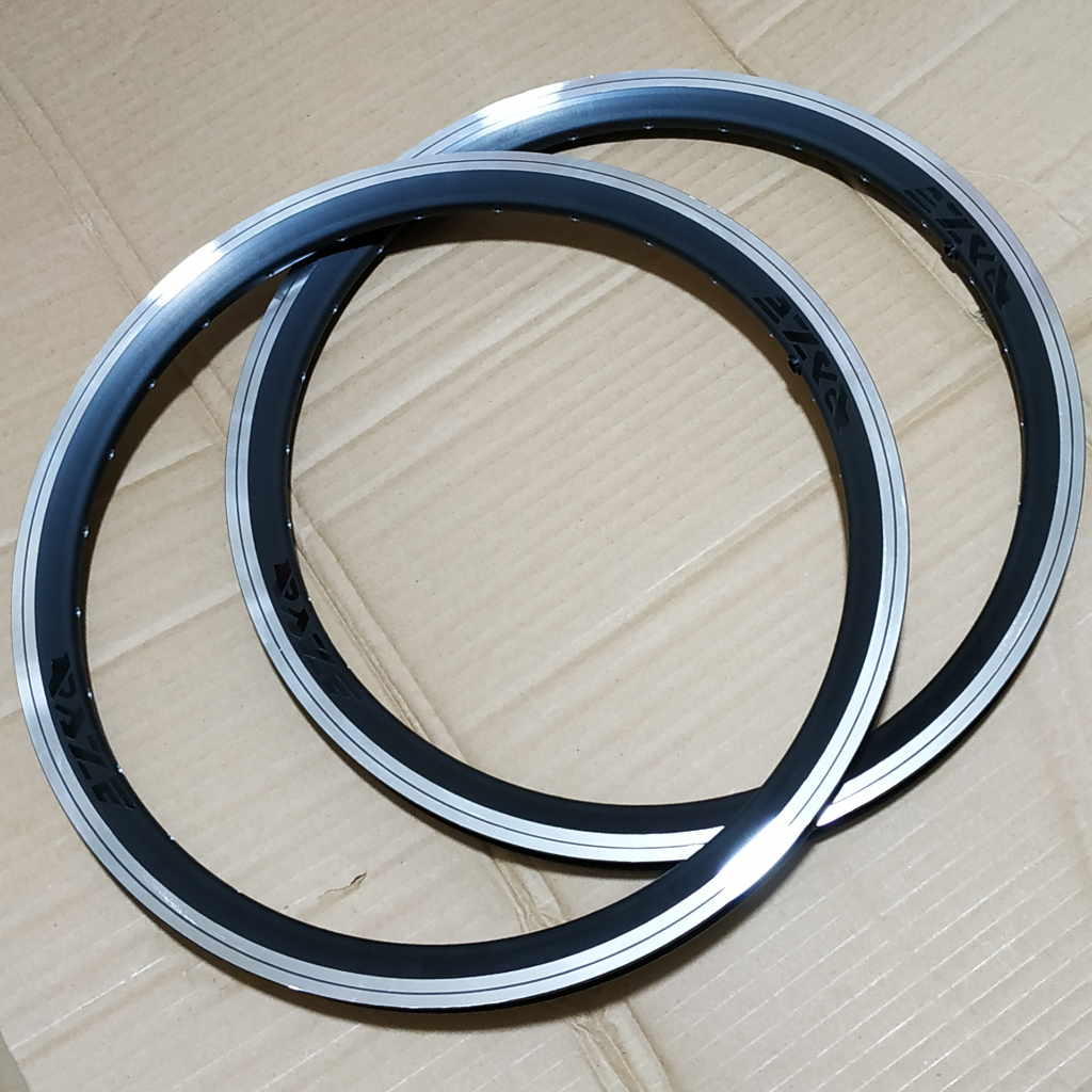 Rim velg seli 20 x 1 3/8 451 28H V BRAKE silver black Full black