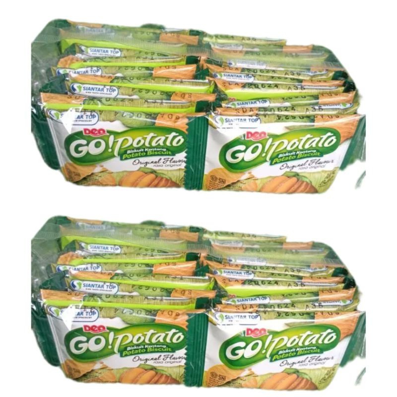 

GO! POTATO BISCUIT Kentang 8gr 1 Renceng isi 20 BEST SELLER DISKON MURAH