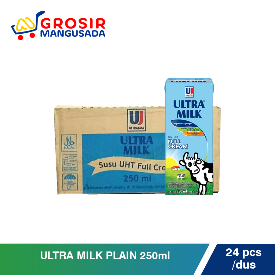 

Ultra Milk Plain 250ml Grosir 6pcs