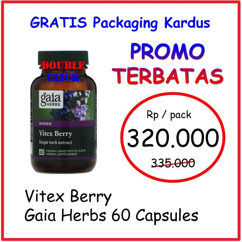 PROMO Vitex Berry Gaia Herbs 60 Capsules PCOS