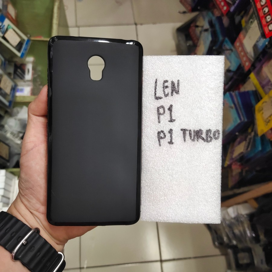 Silikon karet hitam soft case dan hydrogel bening ( lenovo p1 turbo / vibe p1 turbo / p1 )