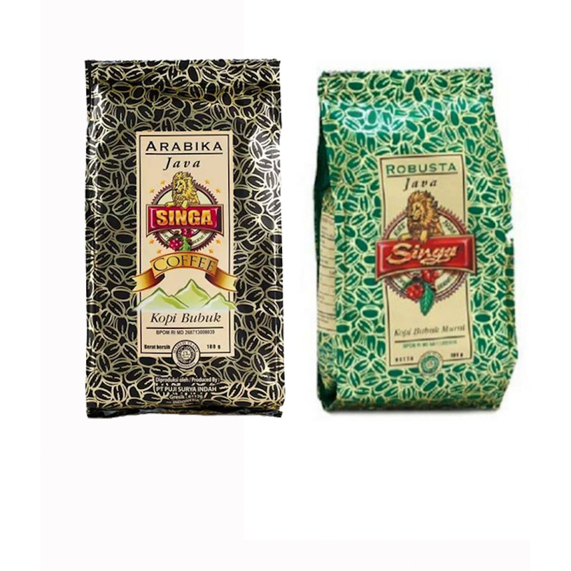 

SINGA KOPI ARABIKA / KOPI ROBUSTA 180GR/360GR