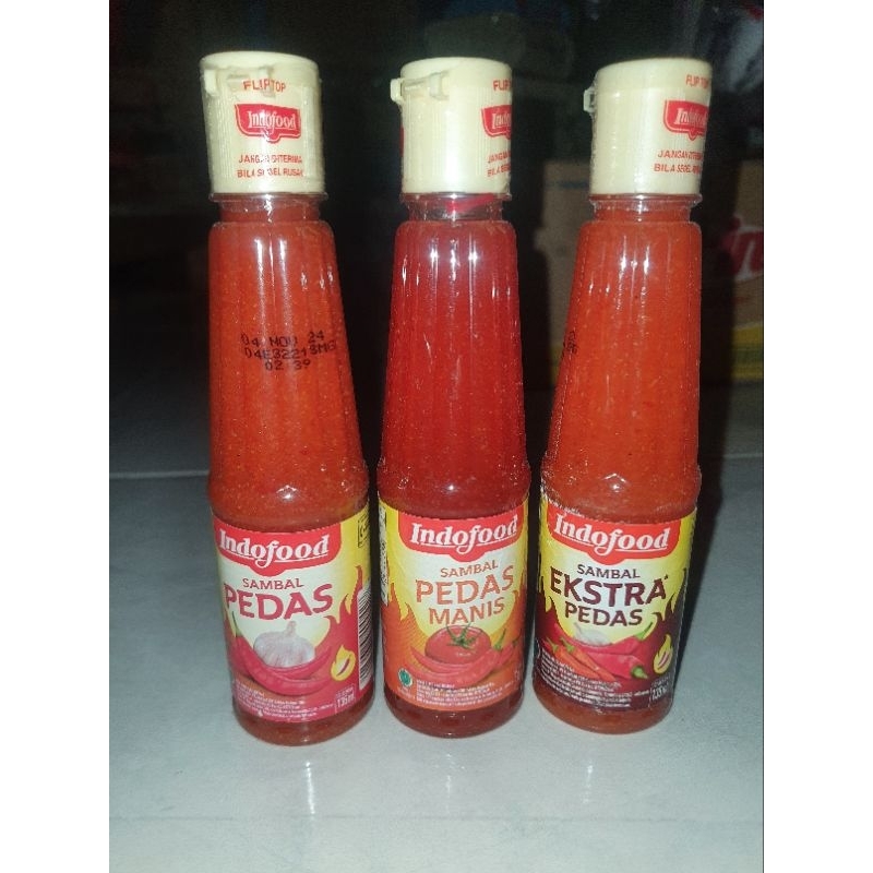 

sambal pedas botol indofood 135ml