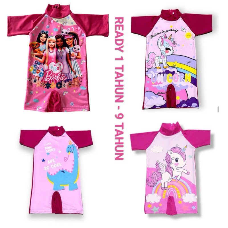 baju renang anak&bayi perempuan usia7bulan-9tahun