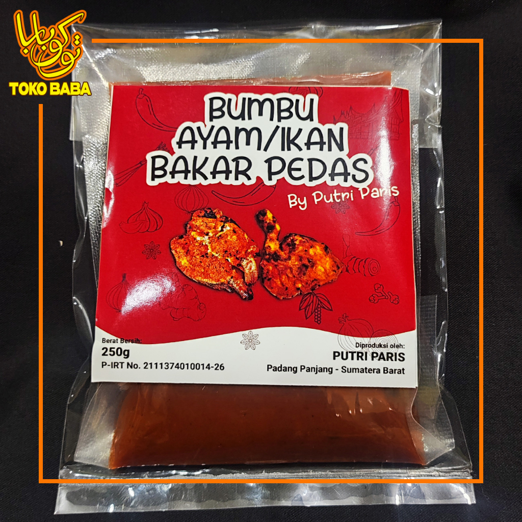 

Bumbu Ayam/Ikan Bakar Pedas Instan Putri Paris