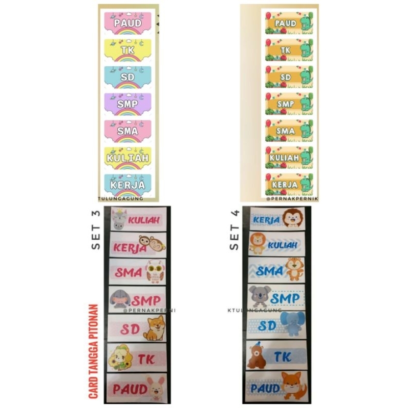 Kartu Tangga Pitonan Tedak Siten