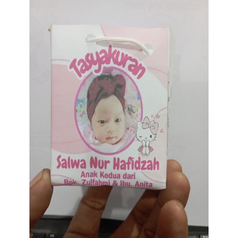 

paperbag aqiqah akikah tempat telur thema custom