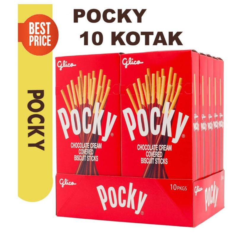 

Pocky Glico Chocolate 22gx10pcs