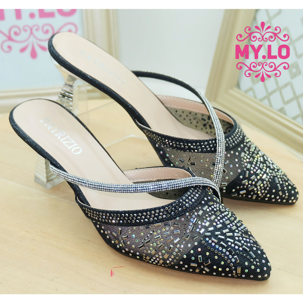 SANDAL PESTA WANITA SELOP KEBAYA PENGANTIN SENDAL HEELS PEREMPUAN SEPATU WISUDA SESERAHAN LAMARAN SA