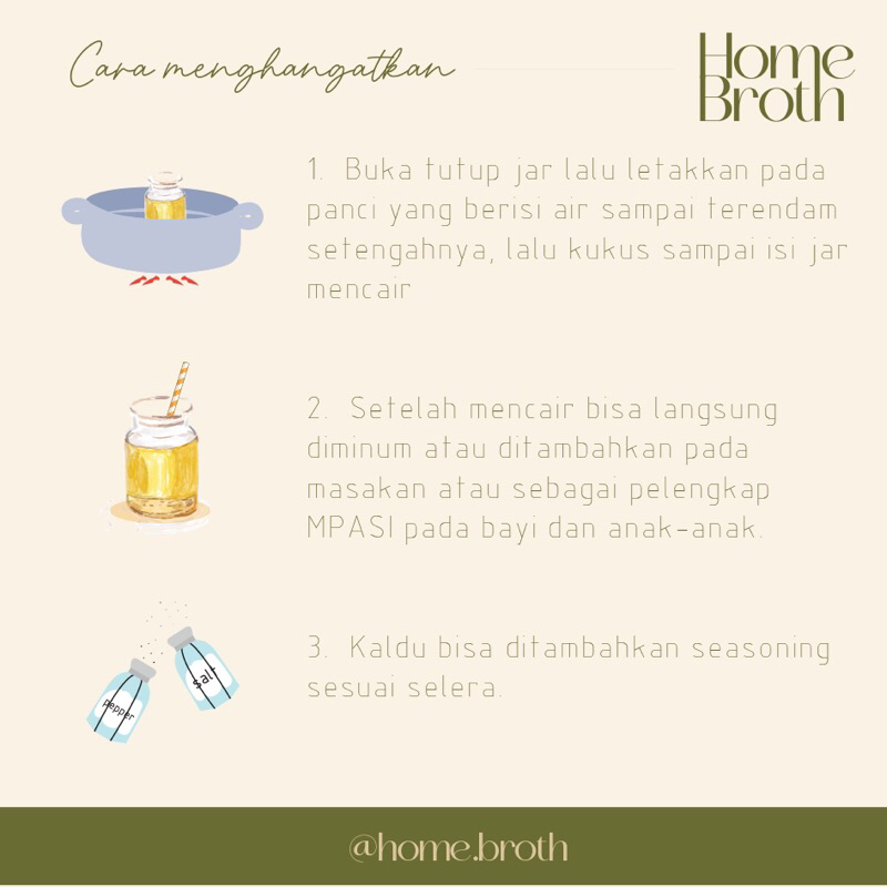 

Promo 7.7 (Very Thick) Homebroth Premium Organic Grassfed Beef Bone Broth / Kaldu Kental Sapi