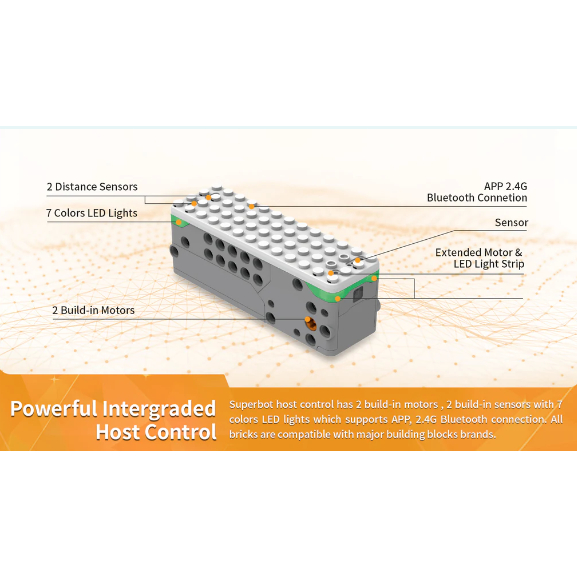 Makerzoid SUPERBOT 26in1 Coding Robot Kit STEAM Programmable Building Robotic Toys Learning for Kids