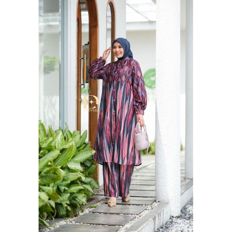 (x8) DLOVERA BIANKA Baju Setelan Celana one set Bianca set By D'Lovera. Nazra Sha