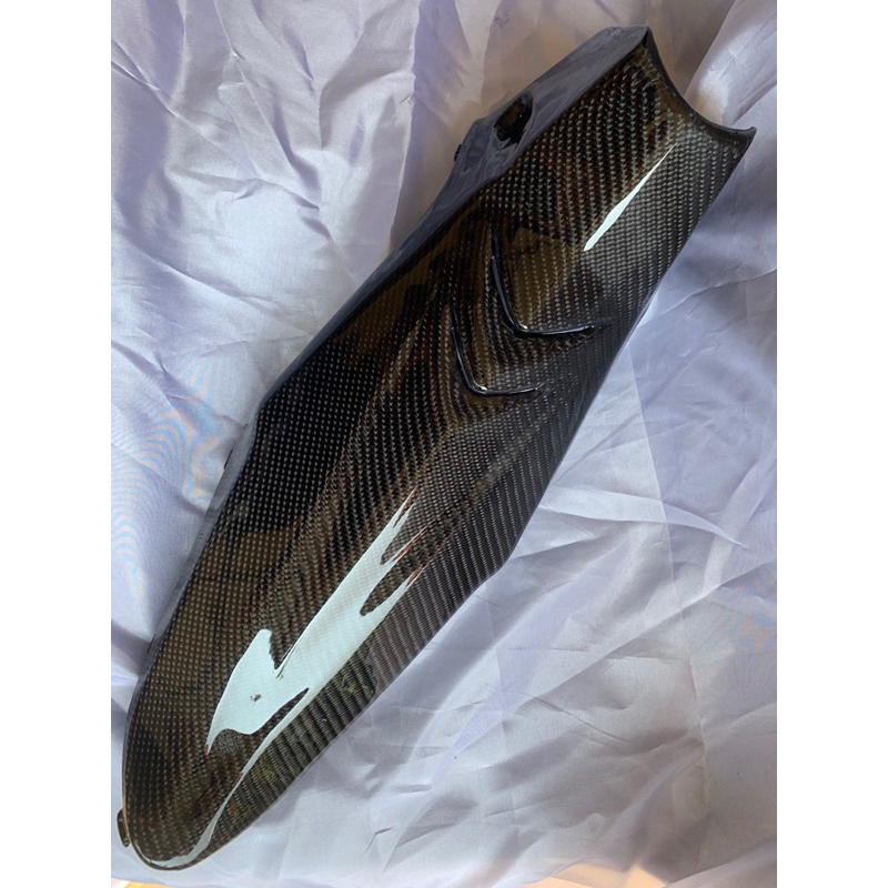 legshield satria fu faceslift/faceslip carbon kevlar