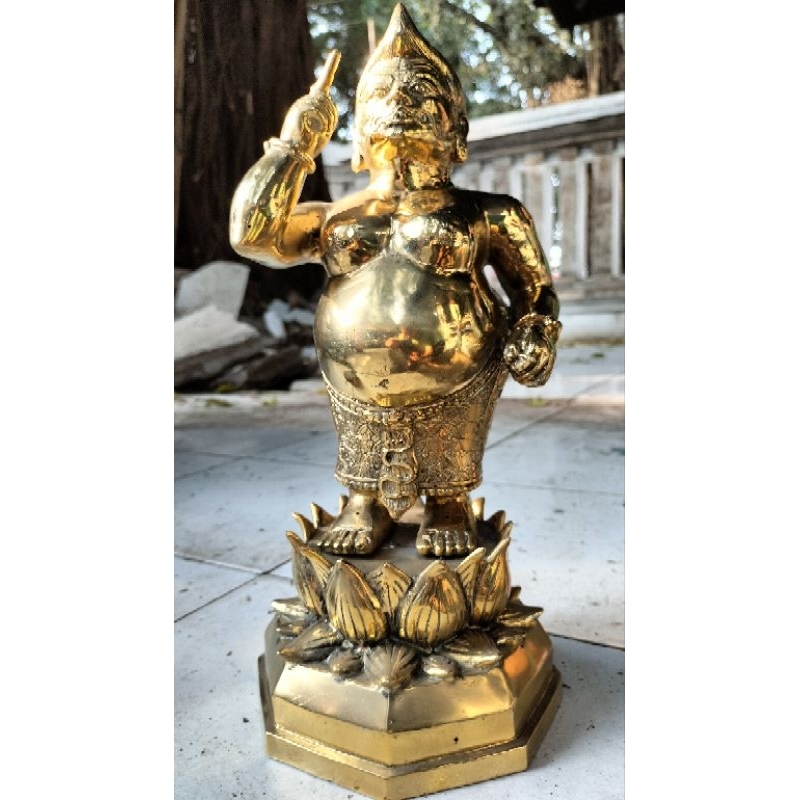 Koleksi patung semar kuningan besar antik