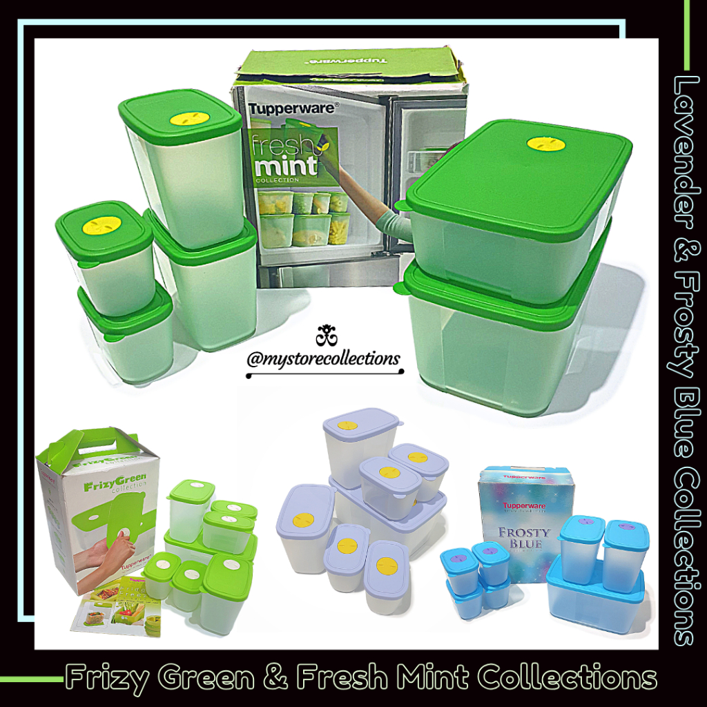 Freezermate Fresh Mint - Frosty - Lavender - Frizy Collection Set  ( Wadah untuk di kulkas ) Tupwr
