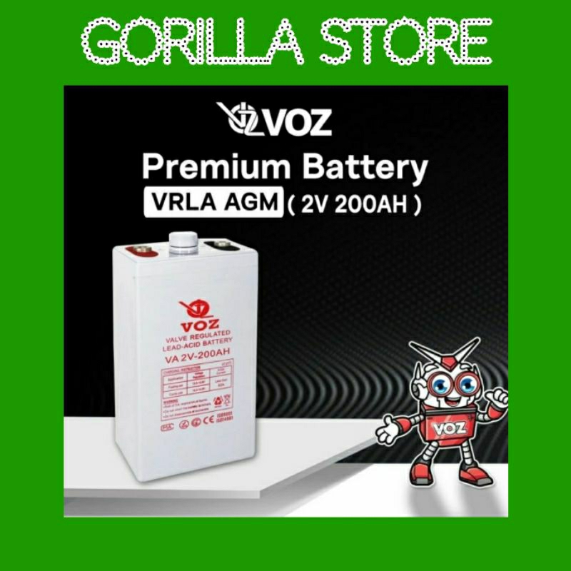 BATERAI AKI VRLA VOZ 2V 200AH