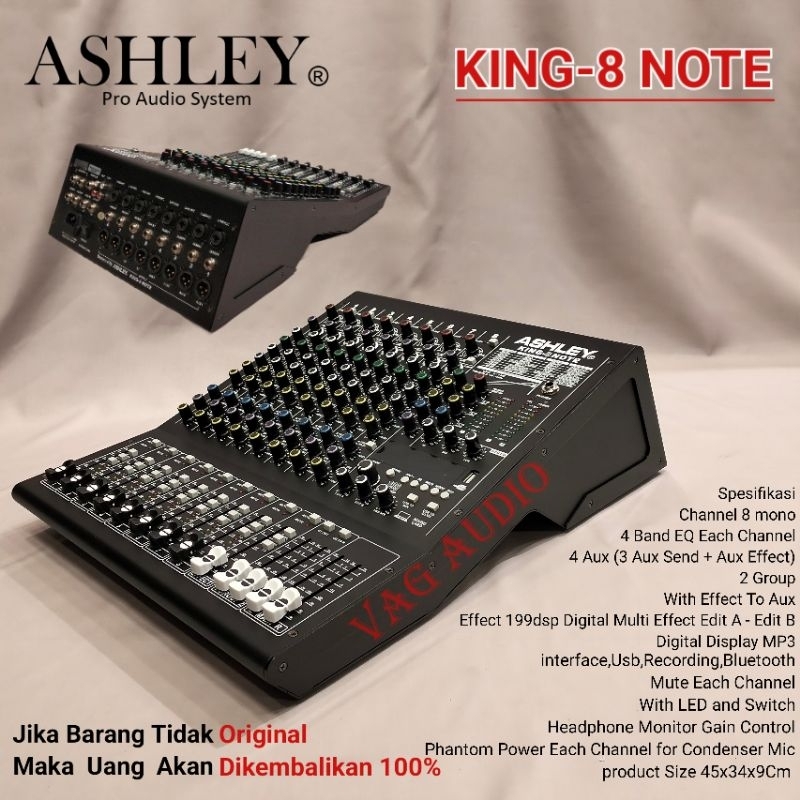 MIXER ASHLEY KING-8 NOTE