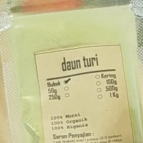 

MURAH DAUN TURI BUBUK SESBANIA /GRANDIFLORA AGATI /AGATHI TU LI YE SULI-500 GRAM