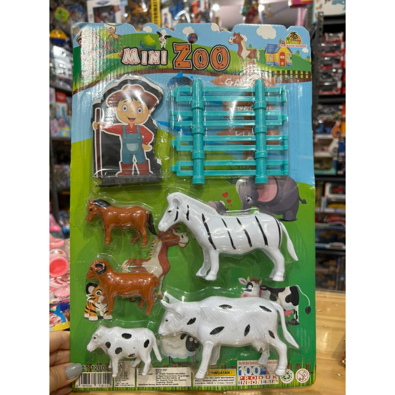 MAINAN ANAK ANIMAL HEWAN HEWANAN/MAINAN MINI ZOO ZEBRA