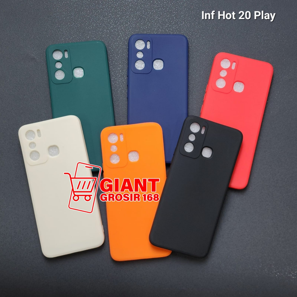 Infinix Hot 20 Play Infinix Hot 10 Play Infinix Hot 11 Play Macaron Square Softcase Candy Macaron / 