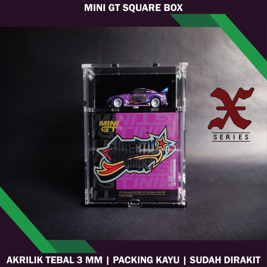 TERRA X Series Akrilik Diecast Display Box 1 64 Mini GT Square Box