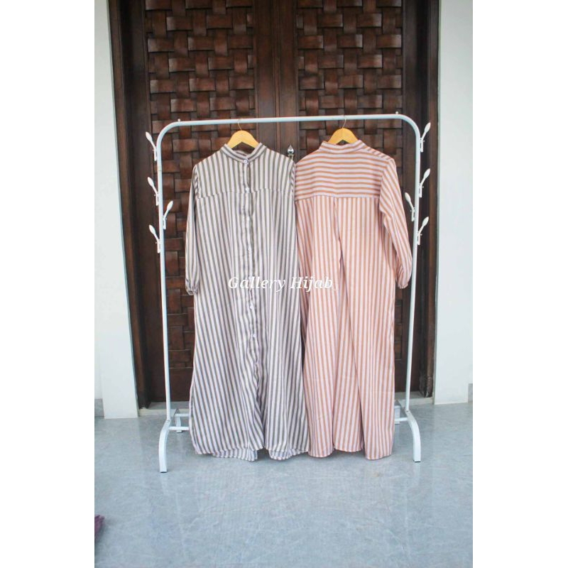 Gamis Salur Lybel MIDI Dress || bahan shakilla