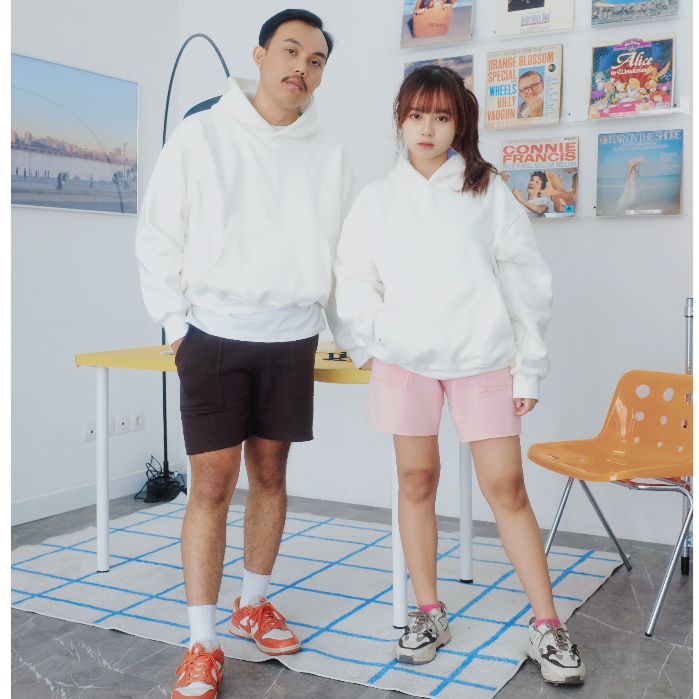 Udloff Boxy Hoodie Oversize Unisex/Hoodie Boxy Polos/Hoodie Oversize Fullcotton/Hoodie Boxy Termurah