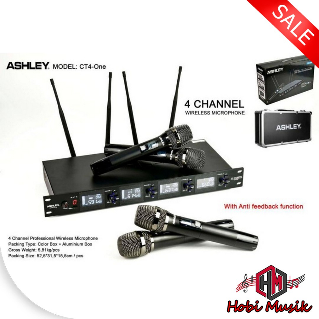 Microphone Wireless ASHLEY CT4-ONE