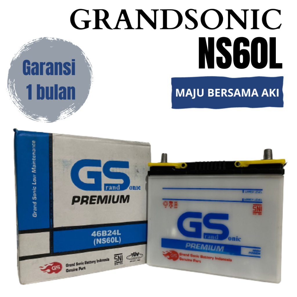 Aki Mobil Nissan March GrandSonic NS60L Aki Basah