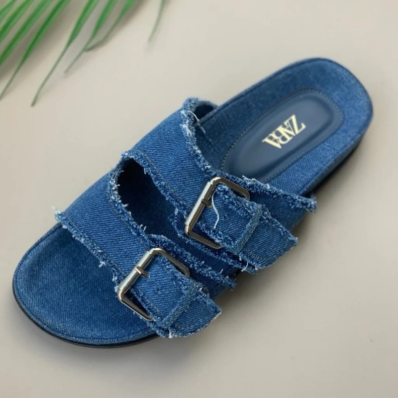 ZR Flat Denim sandals