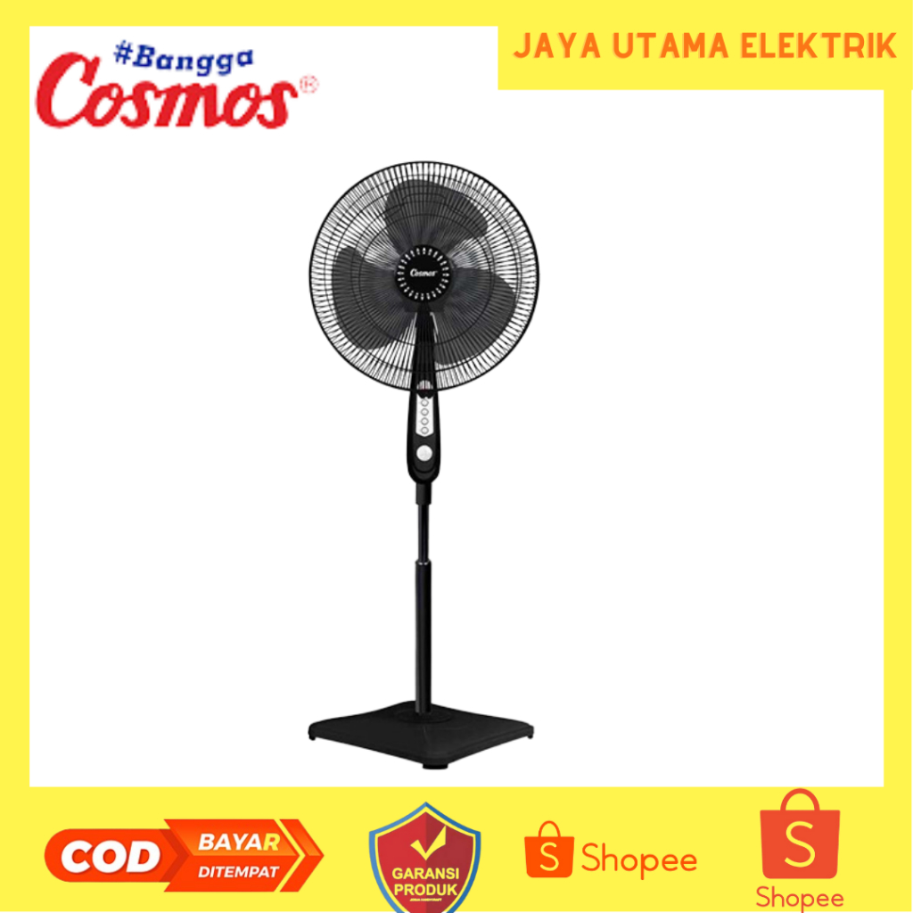 Cosmos 16 SAE Kipas Angin Berdiri Stand Fan 16 Inchi / KIPAS BERDIRI / KIPAS COSMOS/kipas angin