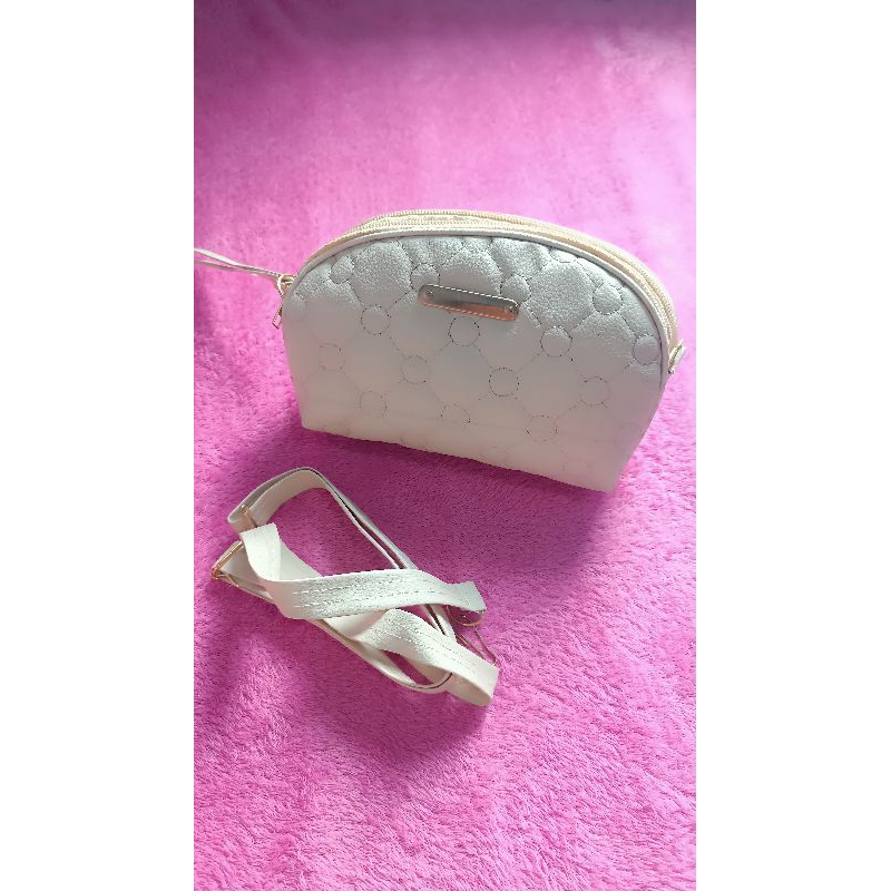 Tas slempang full Bordir coklat susu