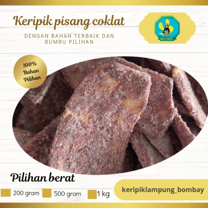 

keripik pisang coklat asli lampung berat isi 1kg