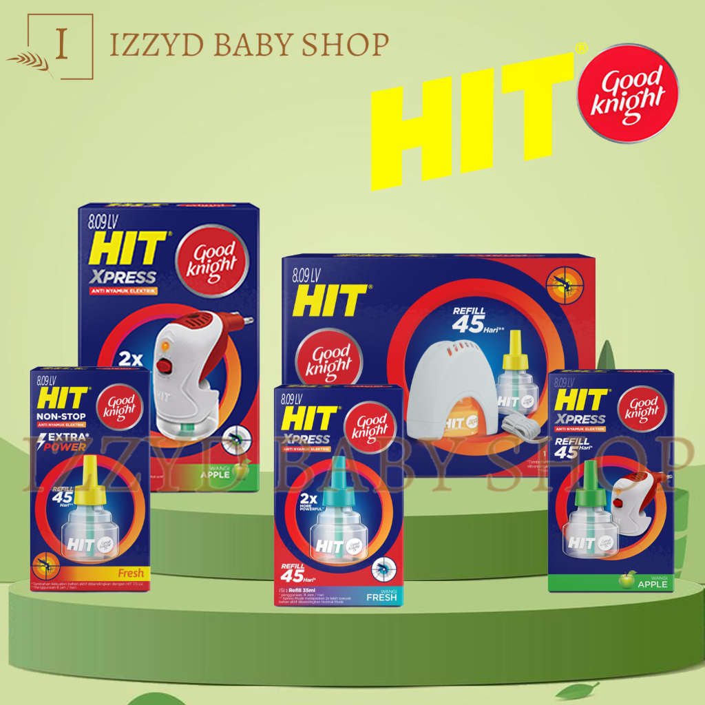 Hit Good Knight Xpress Set / nonstop set - Obat Nyamuk Elektrik non stop - Bunuh Nyamuk