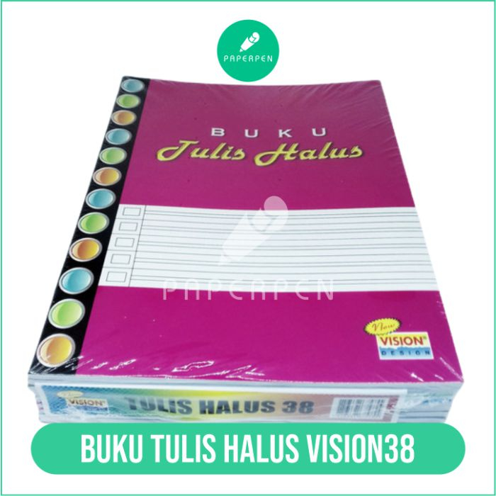 

1 Pak Buku Tulis Halus Vision 38 Lembar