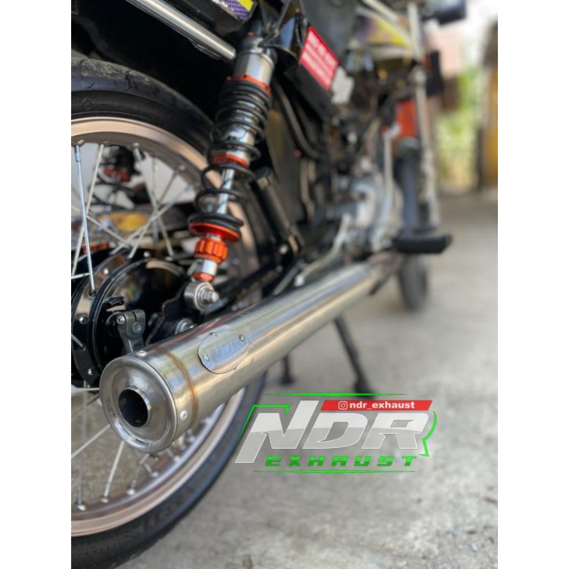 knalpot custom standar racing honda win 100 stainles