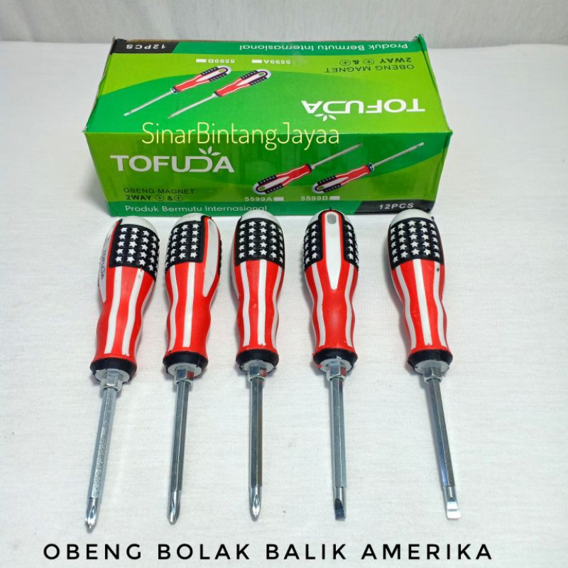 obeng bolak balik min plus Amerika / obeng min plus bolak balik