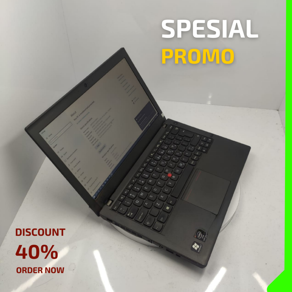 Laptop Lenovo Thinkpad X240 Core i5 Gen 4 RAM 8GB SSD 256GB Second Bergaransi