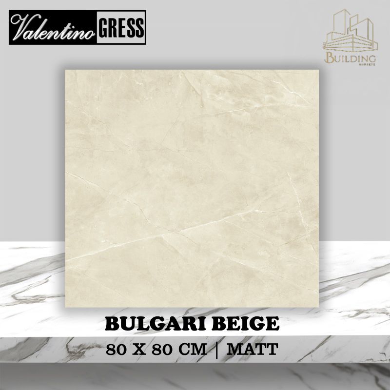 Granite Lantai 80x80 BULGARI BEIGE/MATT/STONE/CARPORT/VALENTINO GRESS